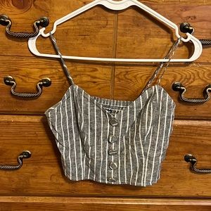 express striped small tank top!
